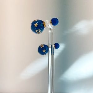 🤩🤩 DIOR 🤩🤩 Blue and gold Tribales Earring studs